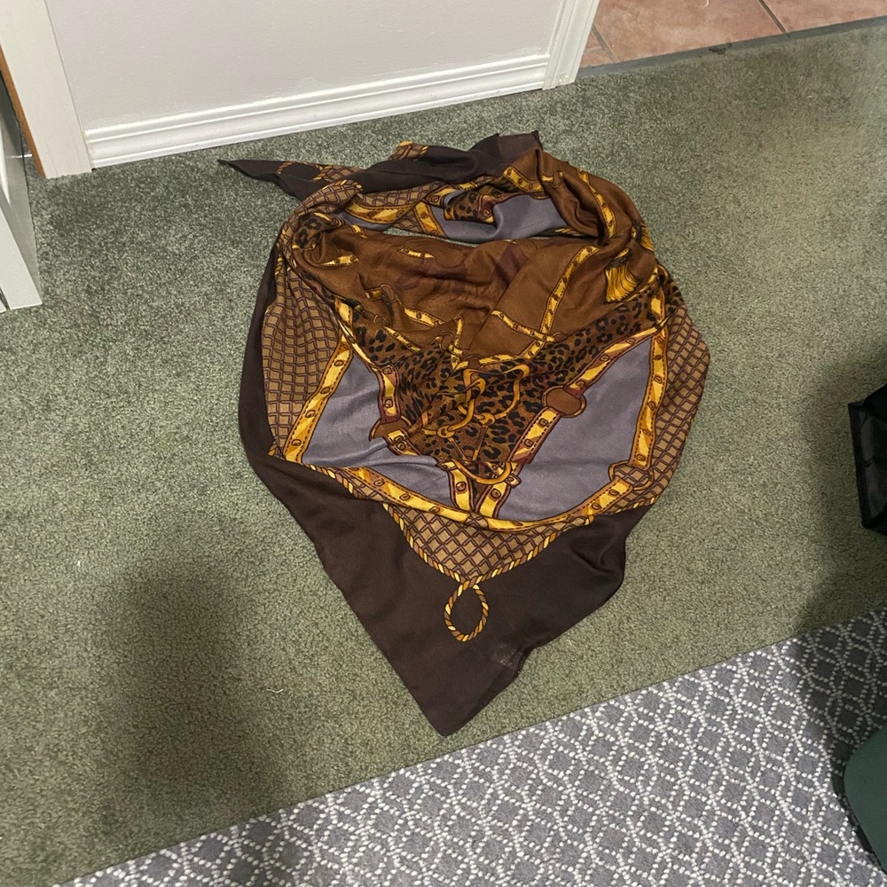 Brown and Gold Scarf
